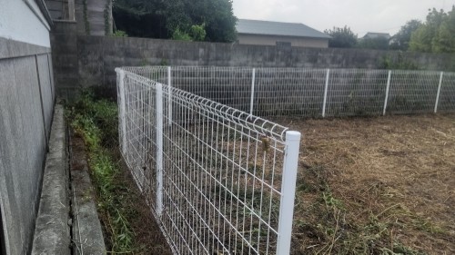 除草後